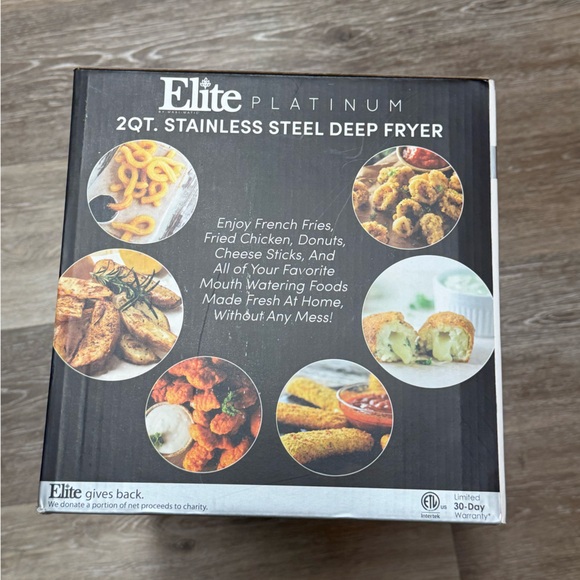 2QT. Stainless steel deep fryer with lid - Picture 13 of 16